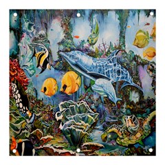 Colorful Aquatic Life Wall Mural Banner And Sign 3  X 3  by Simbadda