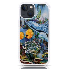 Colorful Aquatic Life Wall Mural Iphone 13 Mini Tpu Uv Print Case by Simbadda