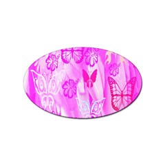 Butterfly Cut Out Pattern Colorful Colors Sticker Oval (10 Pack) by Simbadda