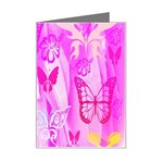 Butterfly Cut Out Pattern Colorful Colors Mini Greeting Card Left