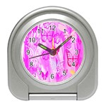 Butterfly Cut Out Pattern Colorful Colors Travel Alarm Clock Front