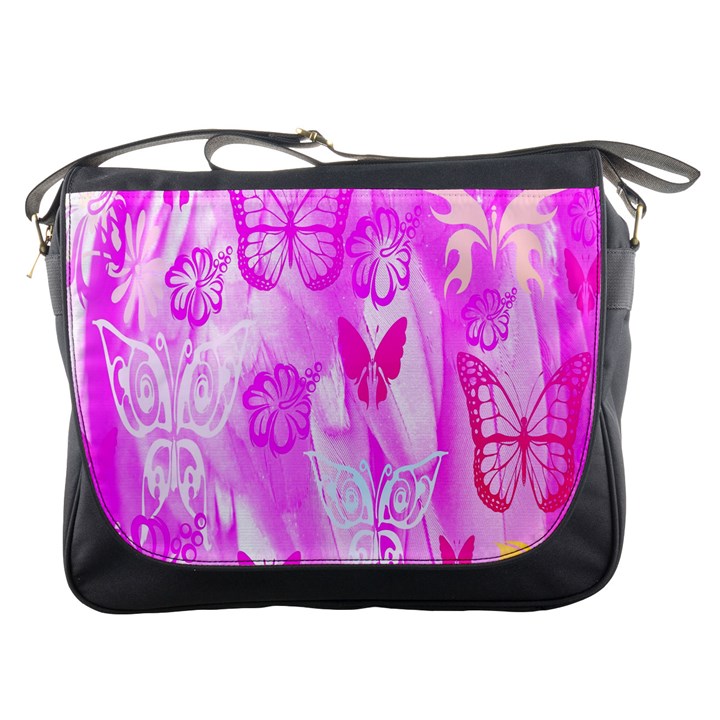 Butterfly Cut Out Pattern Colorful Colors Messenger Bag