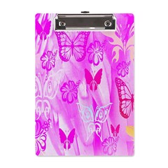 Butterfly Cut Out Pattern Colorful Colors A5 Acrylic Clipboard by Simbadda