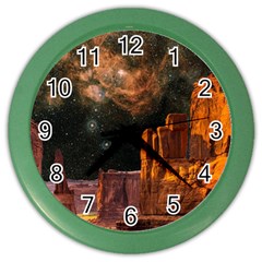 Geology Sand Stone Canyon Color Wall Clock by Simbadda