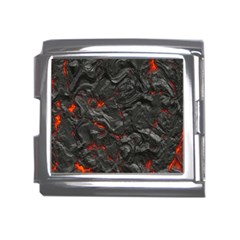 Volcanic Lava Background Effect Mega Link Italian Charm (18mm) by Simbadda