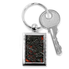 Volcanic Lava Background Effect Key Chain (rectangle) by Simbadda