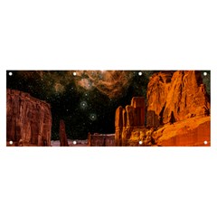 Geology Sand Stone Canyon Banner And Sign 8  X 3  by Simbadda