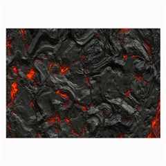 Volcanic Lava Background Effect Large Glasses Cloth by Simbadda