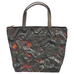 Volcanic Lava Background Effect Bucket Bag by Simbadda