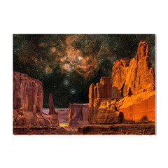 Geology Sand Stone Canyon Crystal Sticker (a4) by Simbadda