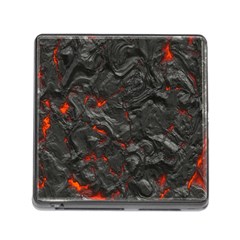 Volcanic Lava Background Effect Memory Card Reader (square 5 Slot) by Simbadda