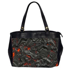 Volcanic Lava Background Effect Oversize Office Handbag (2 Sides) by Simbadda