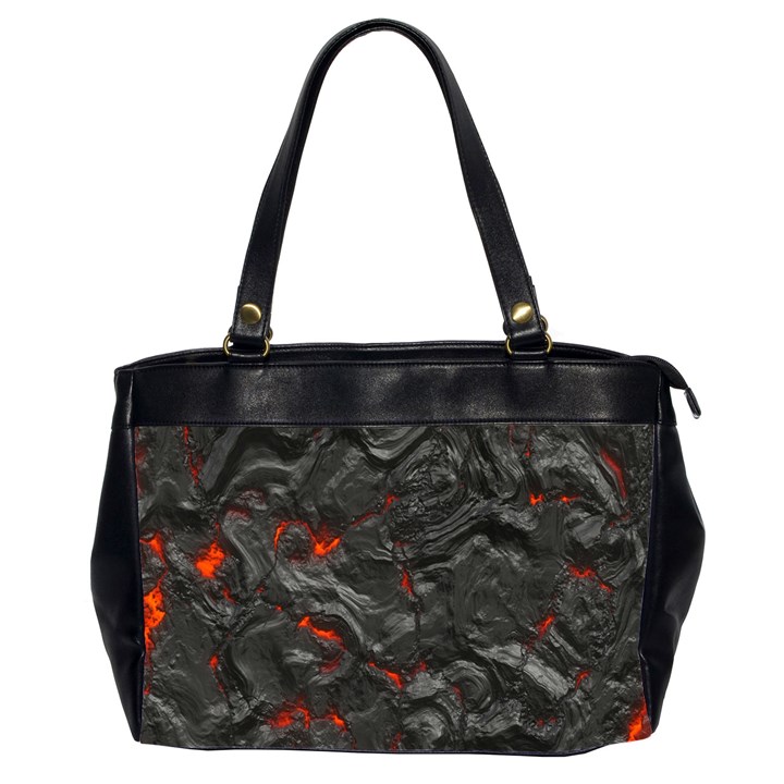 Volcanic Lava Background Effect Oversize Office Handbag (2 Sides)