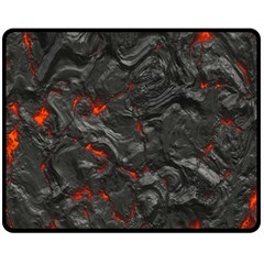 Volcanic Lava Background Effect Fleece Blanket (medium) by Simbadda