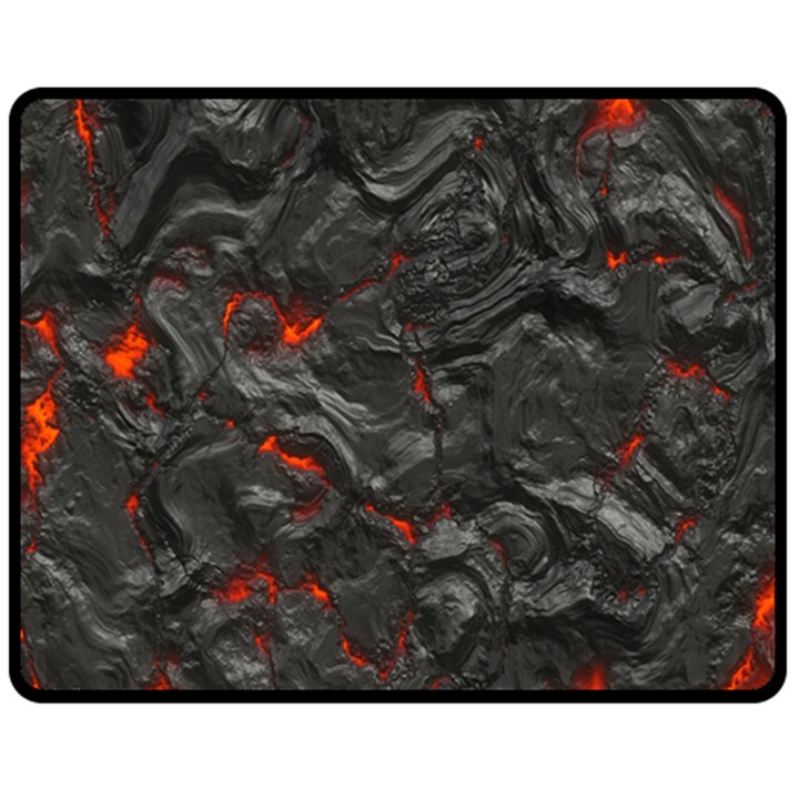 Volcanic Lava Background Effect Fleece Blanket (Medium)