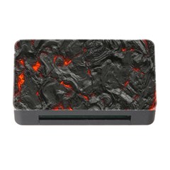 Volcanic Lava Background Effect Memory Card Reader With Cf by Simbadda