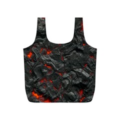 Volcanic Lava Background Effect Full Print Recycle Bag (s) by Simbadda