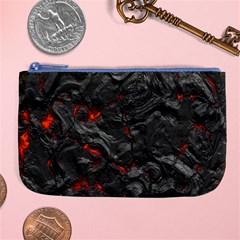 Volcanic Lava Background Effect Large Coin Purse by Simbadda