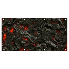 Volcanic Lava Background Effect Banner And Sign 8  X 4  by Simbadda