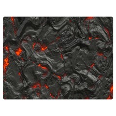 Volcanic Lava Background Effect Premium Plush Fleece Blanket (extra Small) by Simbadda