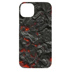 Volcanic Lava Background Effect Iphone 14 Plus Black Uv Print Case