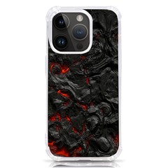 Volcanic Lava Background Effect Iphone 14 Pro Tpu Uv Print Case by Simbadda