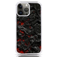 Volcanic Lava Background Effect Iphone 13 Pro Max Tpu Uv Print Case by Simbadda