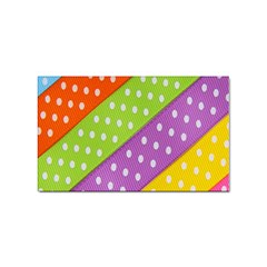 Colorful Easter Ribbon Background Sticker (rectangular) by Simbadda