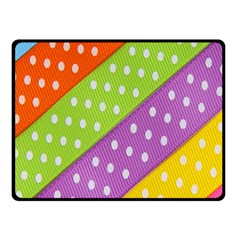 Colorful Easter Ribbon Background Fleece Blanket (small) by Simbadda