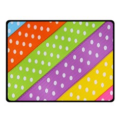 Colorful Easter Ribbon Background Two Sides Fleece Blanket (small) by Simbadda