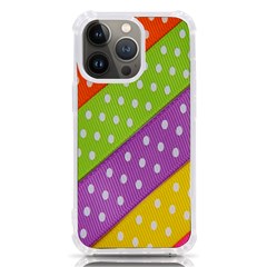 Colorful Easter Ribbon Background Iphone 13 Pro Tpu Uv Print Case