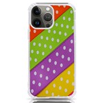 Colorful Easter Ribbon Background iPhone 13 Pro Max TPU UV Print Case Front