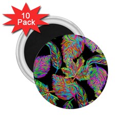 Autumn Pattern Dried Leaves 2 25  Magnets (10 Pack)  by Simbadda