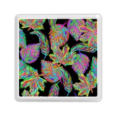 Autumn Pattern Dried Leaves Memory Card Reader (square) by Simbadda