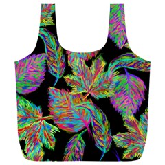 Autumn Pattern Dried Leaves Full Print Recycle Bag (xxl) by Simbadda