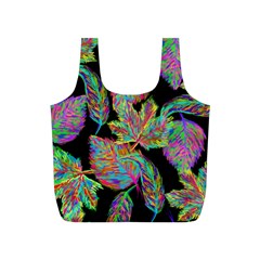 Autumn Pattern Dried Leaves Full Print Recycle Bag (s) by Simbadda