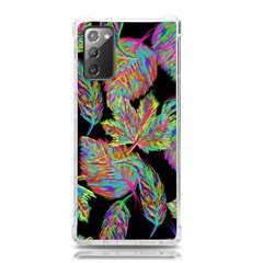 Autumn Pattern Dried Leaves Samsung Galaxy Note 20 Tpu Uv Case by Simbadda