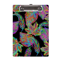 Autumn Pattern Dried Leaves A5 Acrylic Clipboard by Simbadda