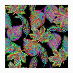 Autumn Pattern Dried Leaves Medium Glasses Cloth by Simbadda