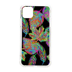 Autumn Pattern Dried Leaves Iphone 11 Pro Max 6 5 Inch Tpu Uv Print Case by Simbadda