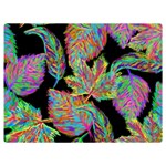 Autumn Pattern Dried Leaves Two Sides Premium Plush Fleece Blanket (Extra Small) 40 x30  Blanket Front