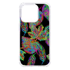 Autumn Pattern Dried Leaves Iphone 14 Pro Tpu Uv Print Case