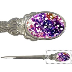 Paint Texture Purple Watercolor Letter Opener by Simbadda