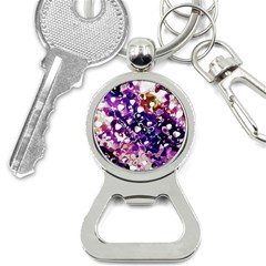 Paint Texture Purple Watercolor Bottle Opener Key Chain by Simbadda