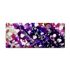 Paint Texture Purple Watercolor Hand Towel by Simbadda