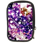 Paint Texture Purple Watercolor Compact Camera Leather Case Front