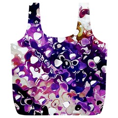 Paint Texture Purple Watercolor Full Print Recycle Bag (xl) by Simbadda