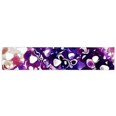 Paint Texture Purple Watercolor Small Premium Plush Fleece Scarf