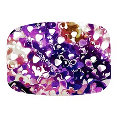 Paint Texture Purple Watercolor Mini Square Pill Box by Simbadda