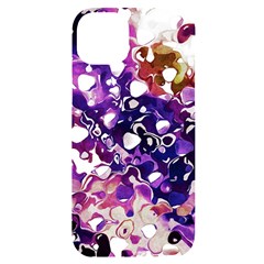 Paint Texture Purple Watercolor Iphone 14 Plus Black Uv Print Case